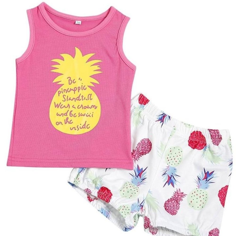 BABY GIRL PINEAPPLE PATTERN